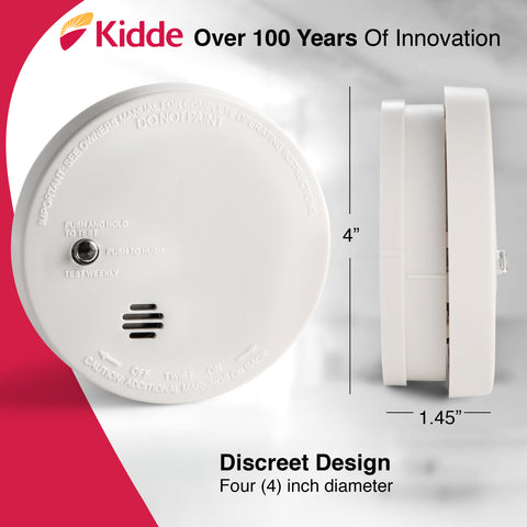 Image of Fire Sentry Micro Profile 3 Year Smoke Alarm, 9 Volt Battery