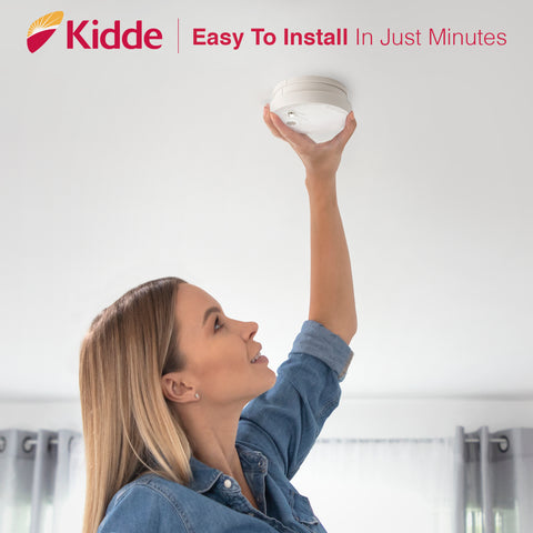 Image of Fire Sentry Micro Profile 3 Year Smoke Alarm, 9 Volt Battery