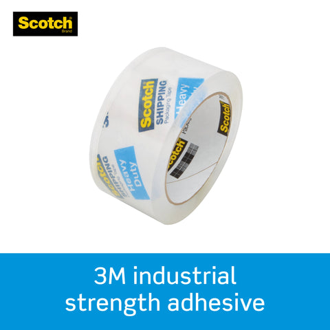 Image of Heavy Duty Packaging Tape, 1.88" x 54.6 yd, Clear, 4 Rolls