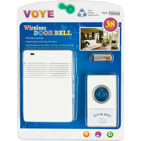 Image of Wireless Remote Control Doorbell with 10 Different Chimes