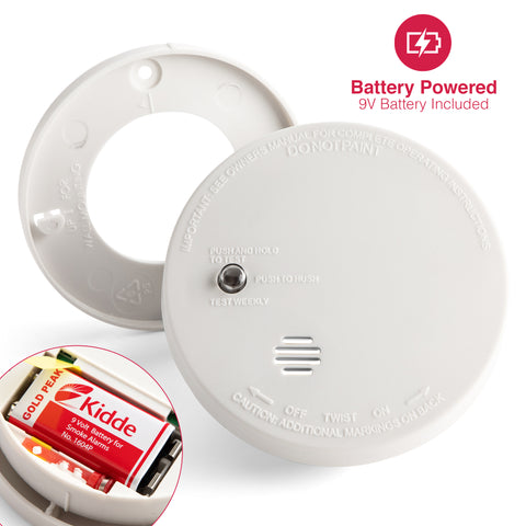 Image of Fire Sentry Micro Profile 3 Year Smoke Alarm, 9 Volt Battery